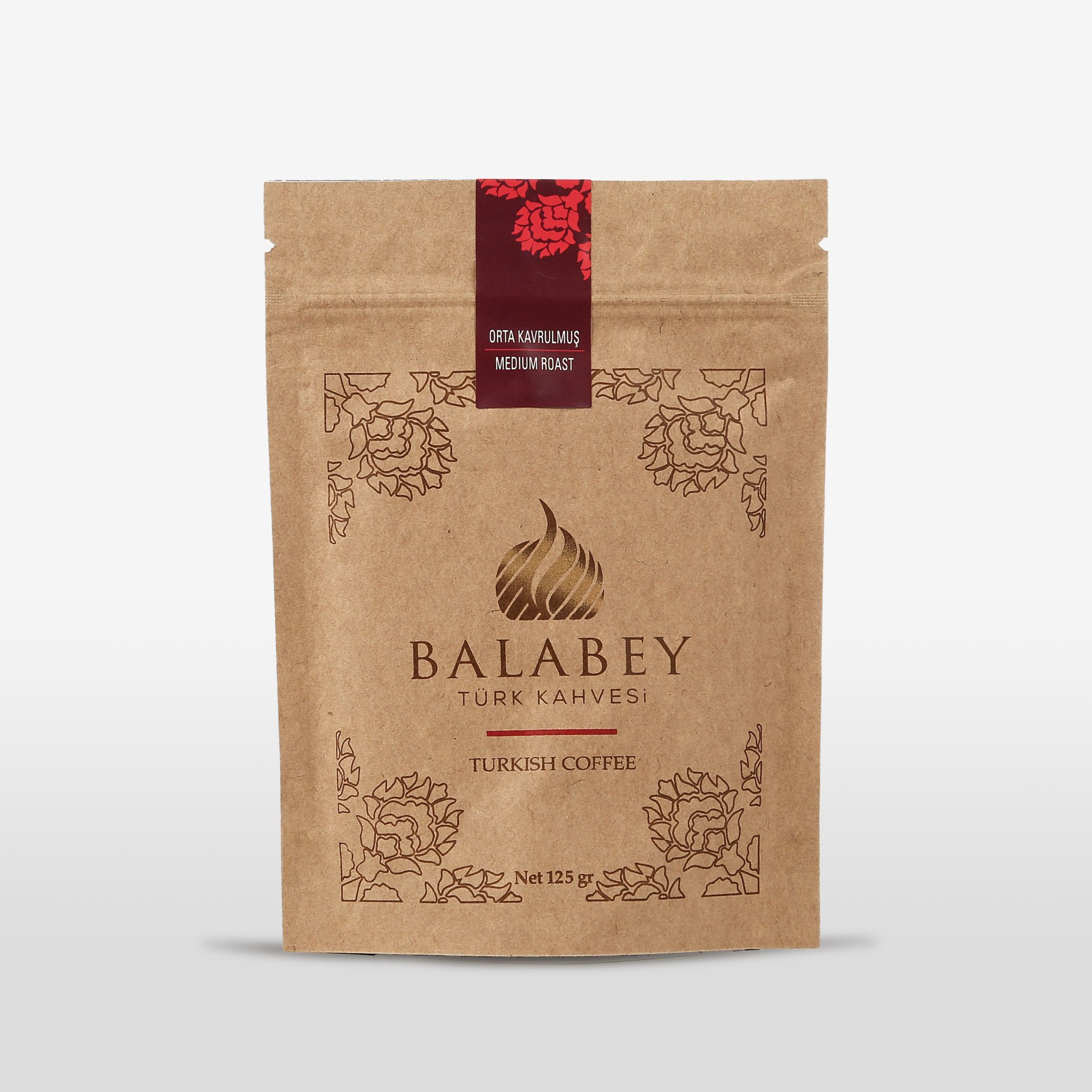 Balabey Orta Kavrulmuş Türk Kahvesi Kraft Paket 125g