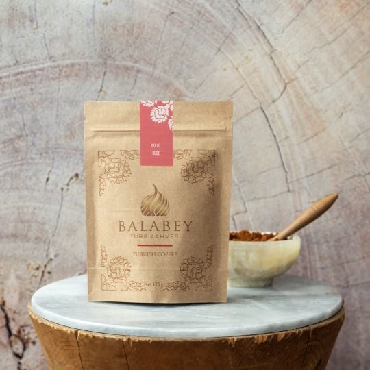 Balabey Güllü Türk Kahvesi Kraft Paket 125g