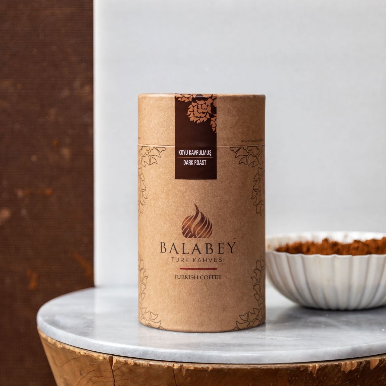 Balabey Koyu Kavrulmuş Türk Kahvesi Kraft Kutu 250g