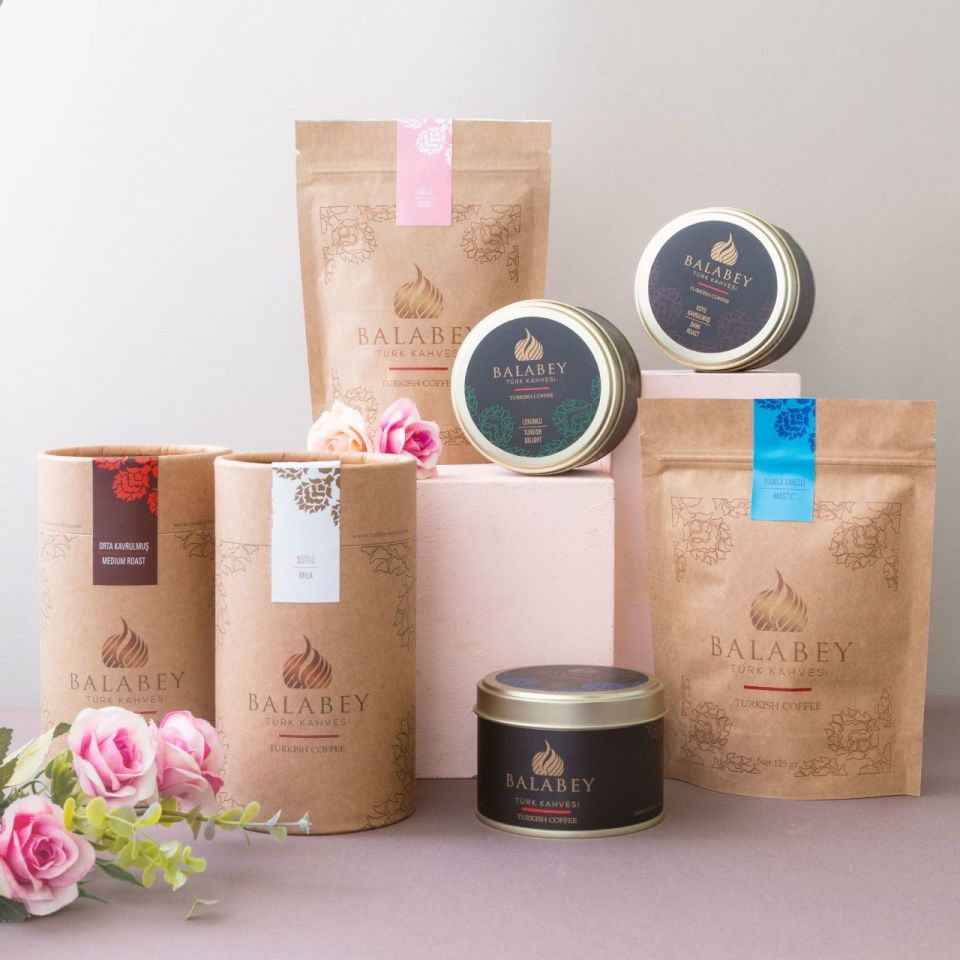 Balabey Orta Kavrulmuş Türk Kahvesi Kraft Paket 125g X 10 Adet