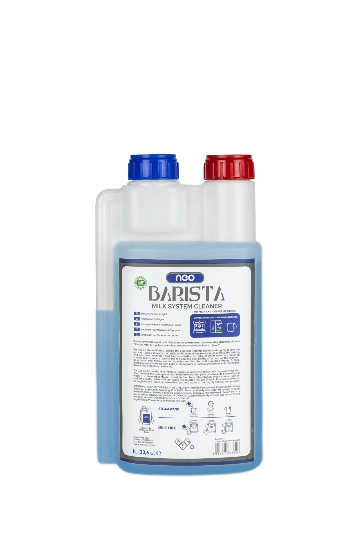 Neo Barista Espresso Makinesi Süt Sistemi Temizleyici