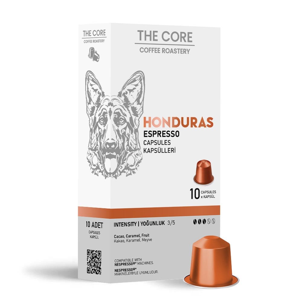 The Core Honduras Kapsül Kahve 10 Adet Nespresso Uyumlu Alüminyum Kapsül