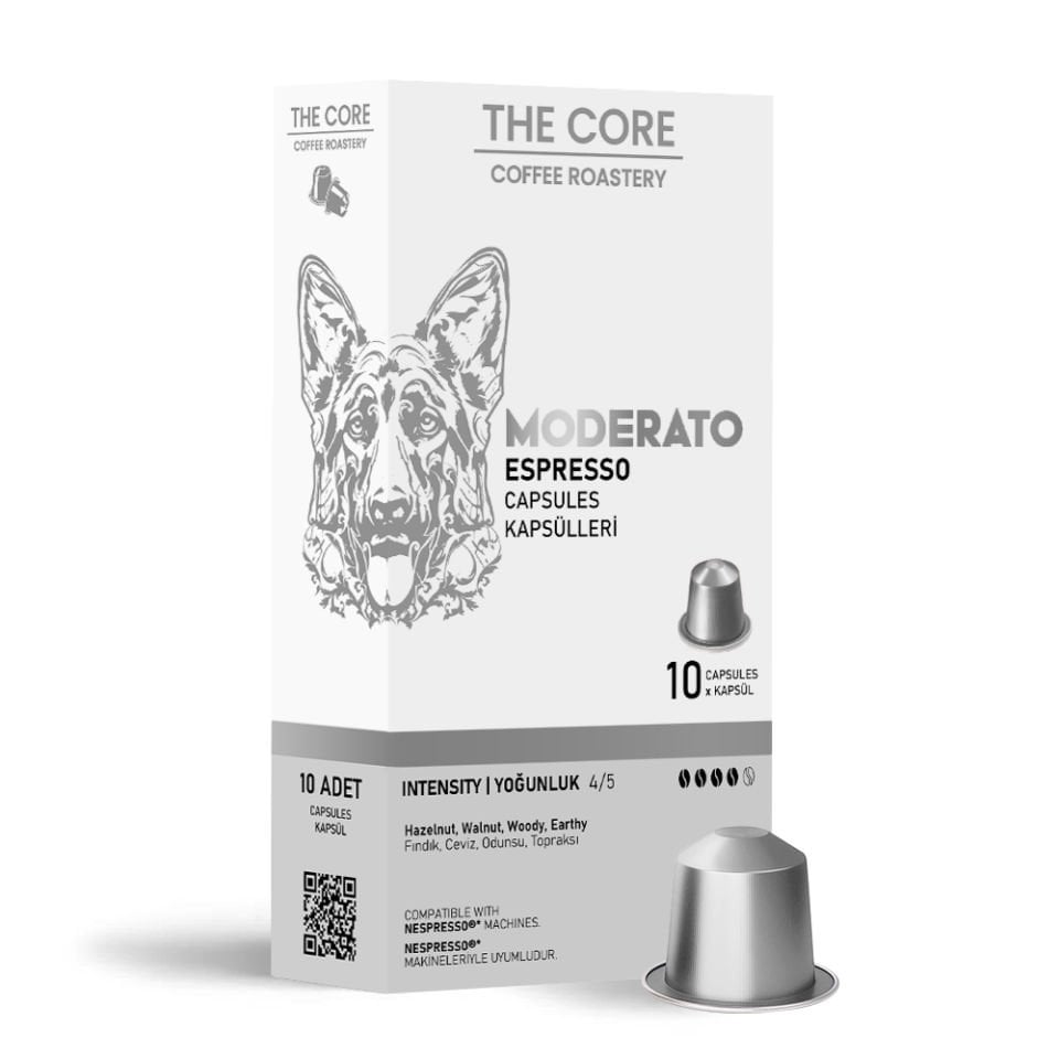 The Core Moderato Kapsül Kahve 10 Adet Nespresso Uyumlu Alüminyum Kapsül